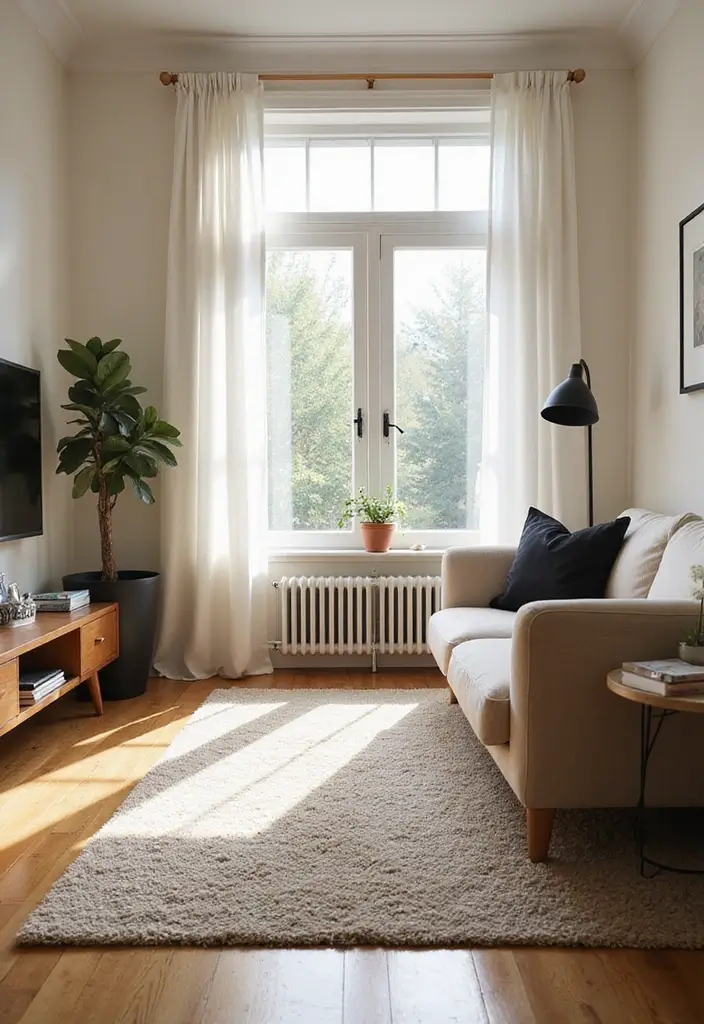 50 Beige and Black Living Room Ideas That Look Sleek and Modern - 43. Embracing Natural Light