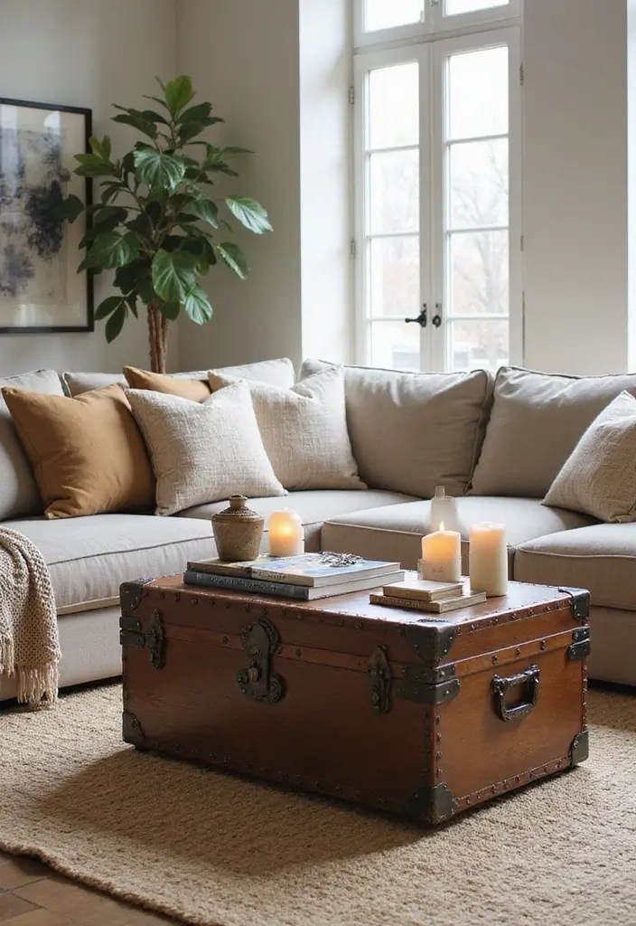 50 Big Living Room Ideas to Make the Most of Your Spacious Home 18 50 Big Living Room Ideas to Make the Most of Your Spacious Home - 18. Unique Coffee Table Alternatives