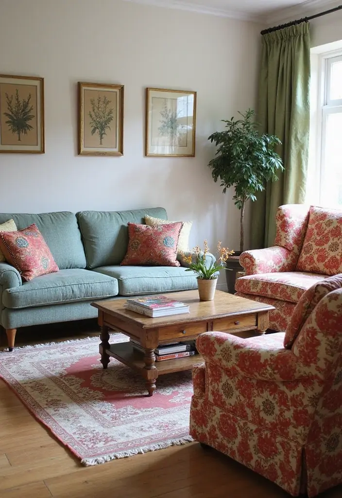 50 Big Living Room Ideas to Make the Most of Your Spacious Home 29 50 Big Living Room Ideas to Make the Most of Your Spacious Home - 27. Mix of Upholstery Patterns