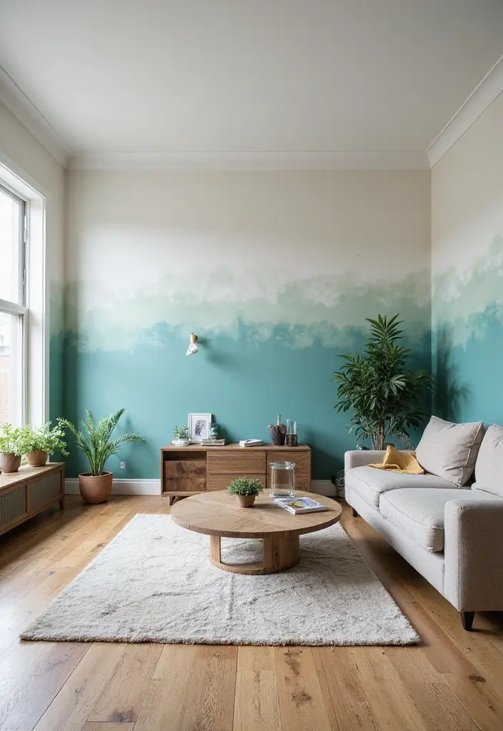 50 Big Living Room Ideas to Make the Most of Your Spacious Home 32 50 Big Living Room Ideas to Make the Most of Your Spacious Home - 30. Modish Wall Paint Techniques