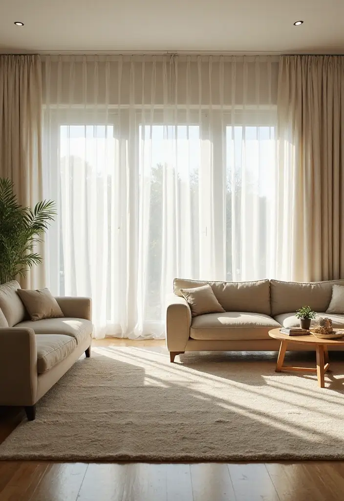 50 Big Living Room Ideas to Make the Most of Your Spacious Home 35 50 Big Living Room Ideas to Make the Most of Your Spacious Home - 33. Natural Light Maximization