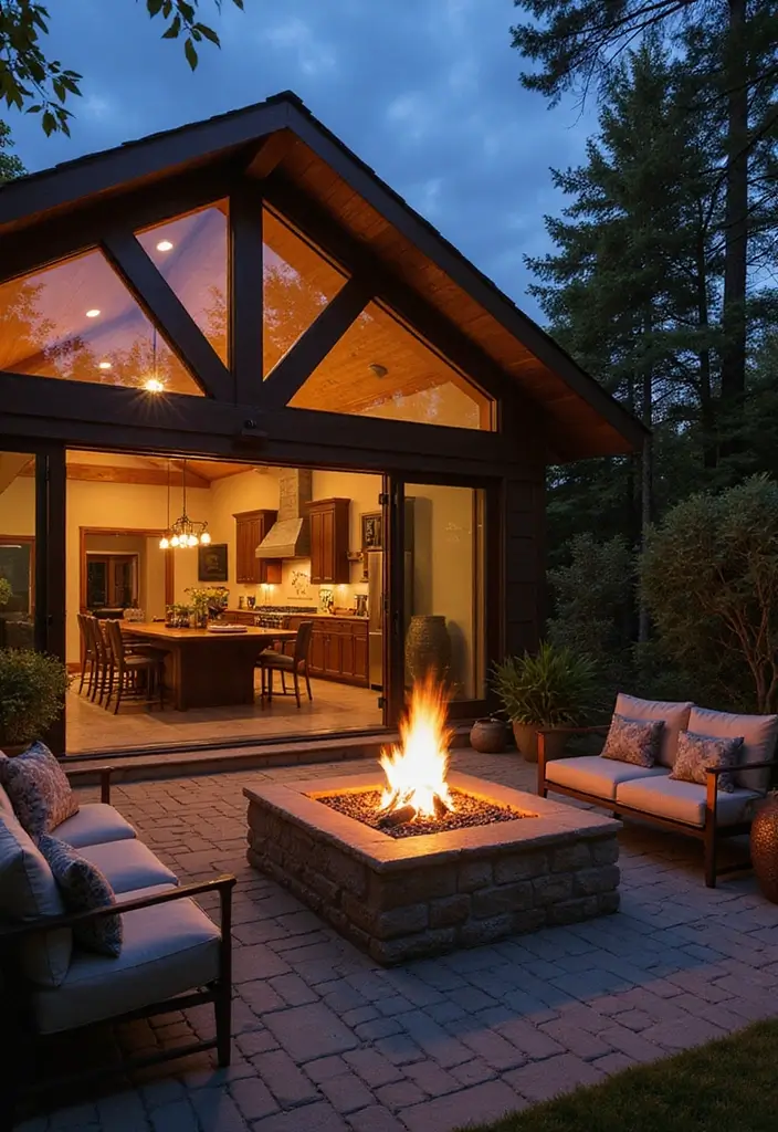 50 Big Living Room Ideas to Make the Most of Your Spacious Home 53 50 Big Living Room Ideas to Make the Most of Your Spacious Home - 49. Cozy Corner Fire Pits