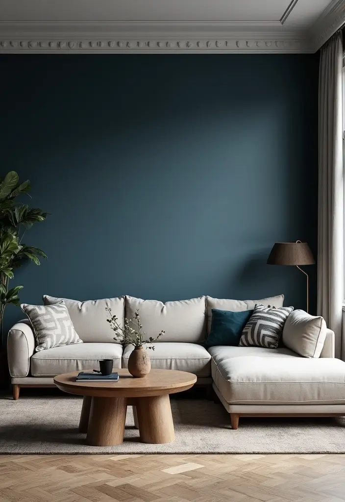 50 Big Living Room Ideas to Make the Most of Your Spacious Home 5 50 Big Living Room Ideas to Make the Most of Your Spacious Home - 5. Bold Accent Walls