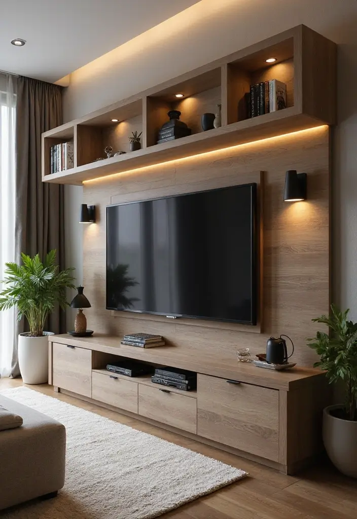 50 Big Living Room Ideas to Make the Most of Your Spacious Home 8 50 Big Living Room Ideas to Make the Most of Your Spacious Home - 8. Elegant Entertainment Centers
