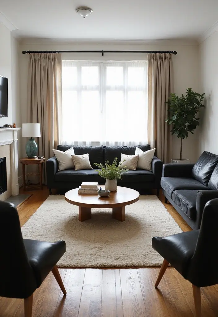 50 Black Furniture Living Room Ideas That Add Sophistication - 31. Warm Neutrals