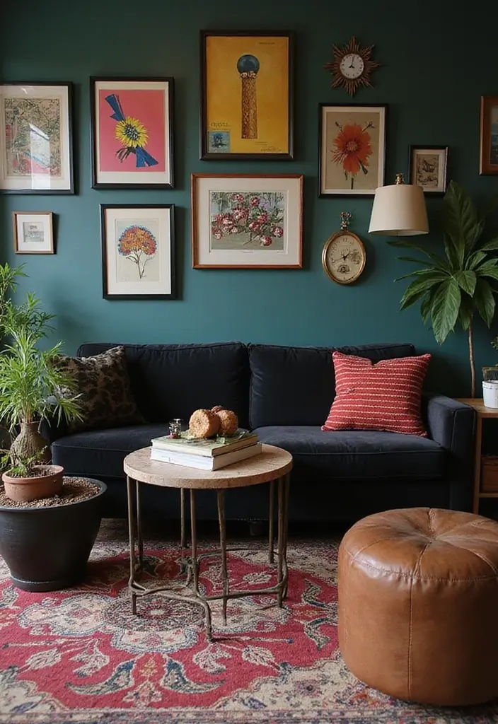 50 Black Furniture Living Room Ideas That Add Sophistication - 34. Vintage Black