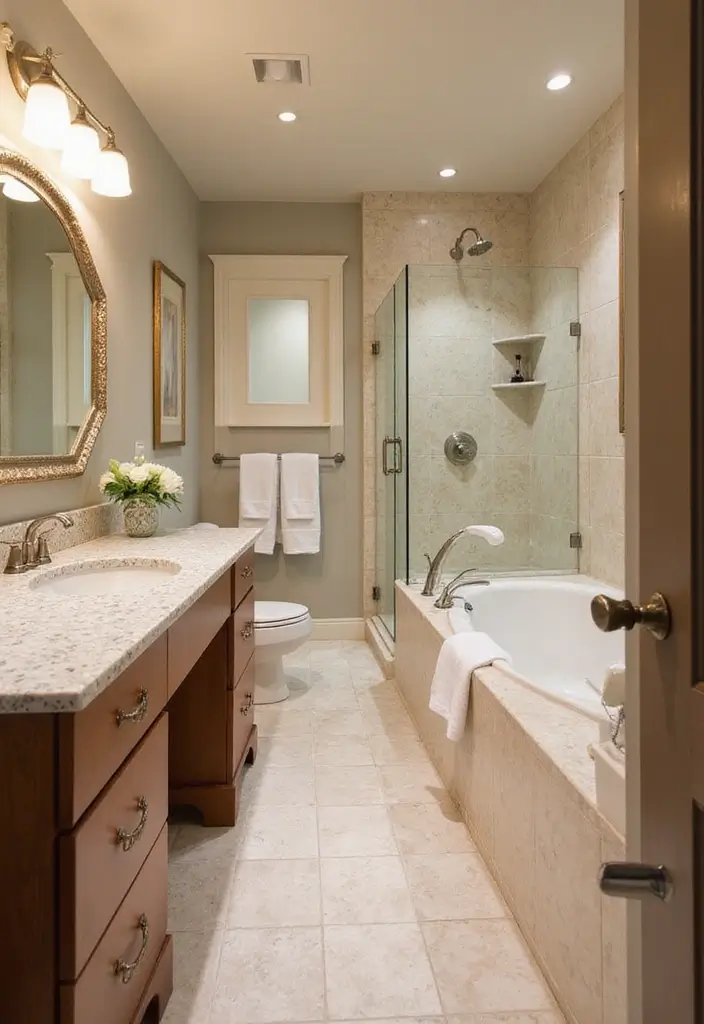 50 Black and White Bathroom Ideas That Feel Chic and Sophisticated - 31. Spa-Like Amenities