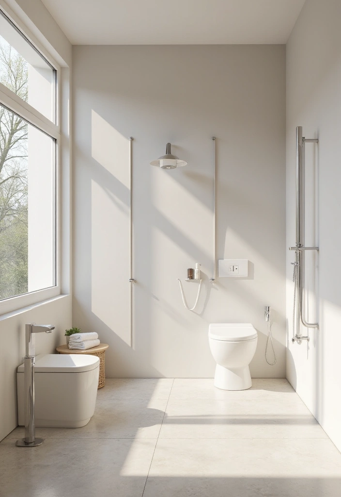 50 Black and White Bathroom Ideas That Feel Chic and Sophisticated - 38. Clean Lines with Minimalism