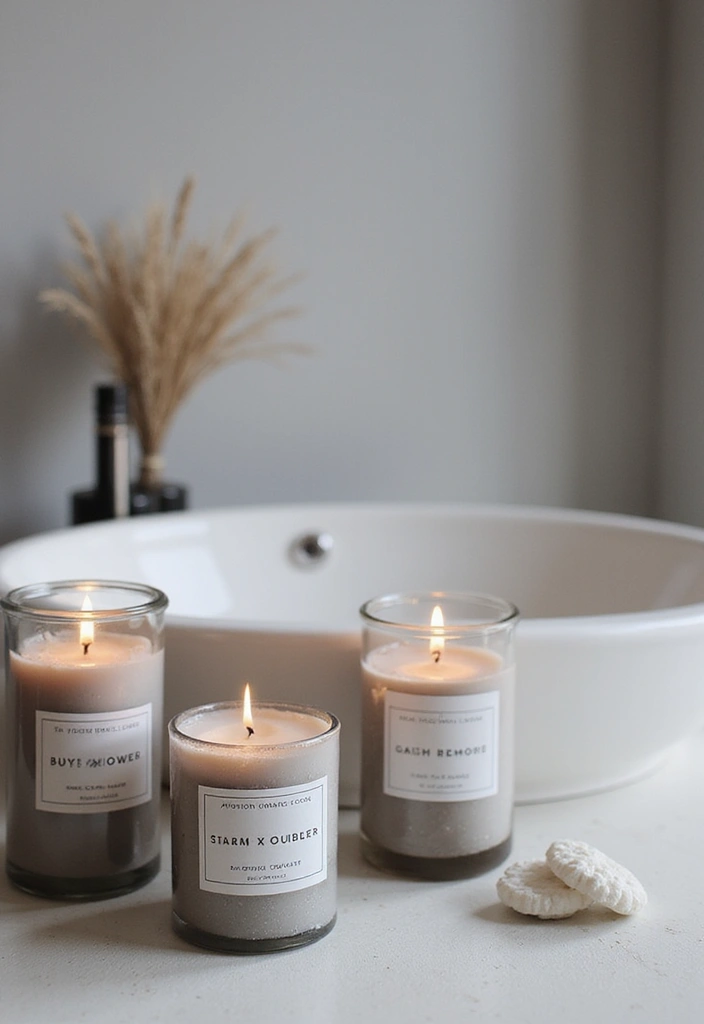 50 Black and White Bathroom Ideas That Feel Chic and Sophisticated - 49. Scented Elements