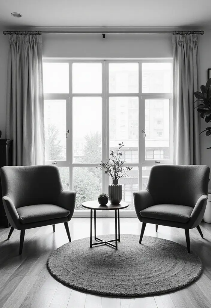 50 Black and White Living Room Ideas That Look Modern and Elegant 37 50 Black and White Living Room Ideas That Look Modern and Elegant - 35. Fashionable Accent Chairs