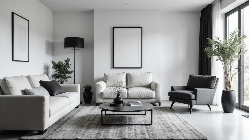 50 Black and White Living Room Ideas That Look Modern and Elegant