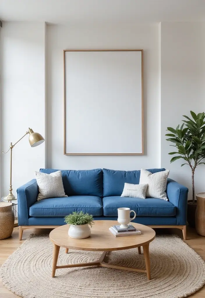50 Blue Couch Living Room Ideas That Make a Bold Statement 43 50 Blue Couch Living Room Ideas That Make a Bold Statement - 39. Modern Shoreline