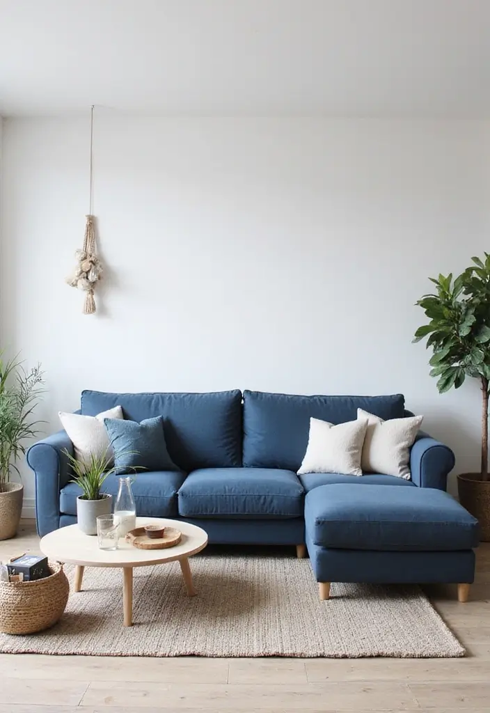 50 Blue Couch Living Room Ideas That Make a Bold Statement 45 50 Blue Couch Living Room Ideas That Make a Bold Statement - 41. Scandinavian Simplicity