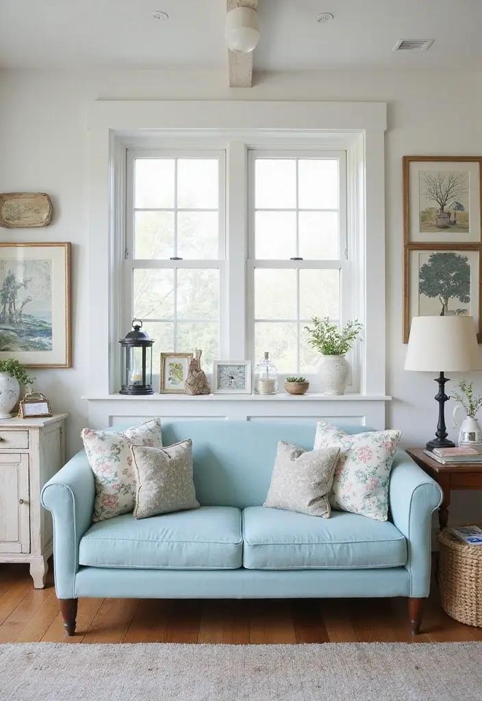 50 Blue Couch Living Room Ideas That Make a Bold Statement 5 50 Blue Couch Living Room Ideas That Make a Bold Statement - 5. Coastal Cottage Charm