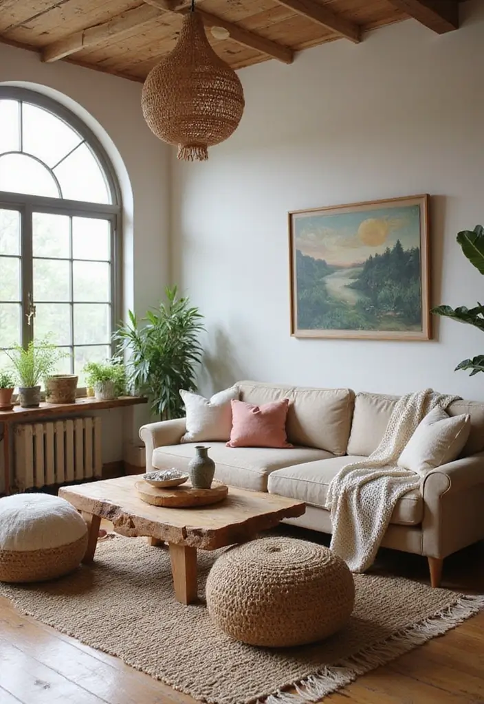 50 Boho Style Living Room Ideas Full of Charm and Character 37 50 Boho Style Living Room Ideas Full of Charm and Character - 37. Eco-Friendly Decor Choices