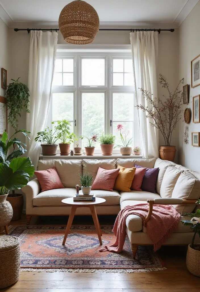 50 Boho Style Living Room Ideas Full of Charm and Character 44 50 Boho Style Living Room Ideas Full of Charm and Character - 44. Embrace Upcycling Projects