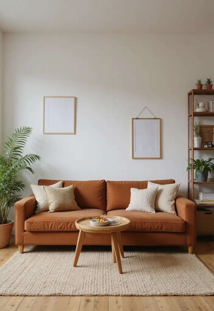 50 Brown Sofa Living Room Ideas That Feel Warm and Inviting 45 50 Brown Sofa Living Room Ideas That Feel Warm and Inviting - 41. Clutter-Free Living