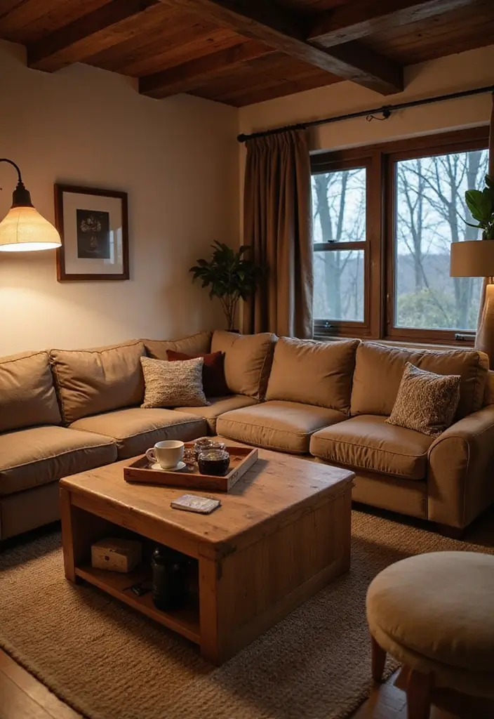 50 Brown Sofa Living Room Ideas That Feel Warm and Inviting 53 50 Brown Sofa Living Room Ideas That Feel Warm and Inviting - 49. Cozy Coffee and Conversation