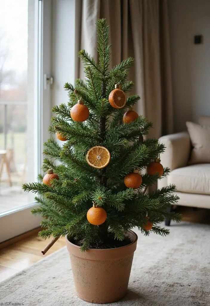 50 Christmas Decor Ideas for Living Rooms That Wow Guests Instantly - 2. Potted Christmas Trees
