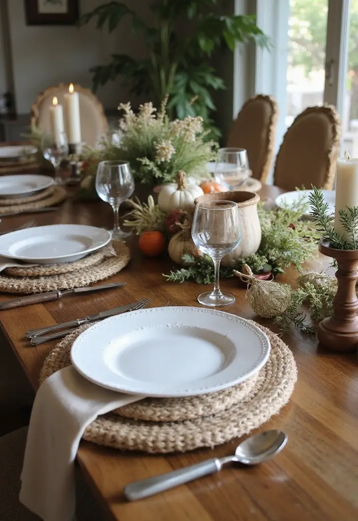 50 Christmas Decor Ideas for Living Rooms That Wow Guests Instantly - 21. Eco-Friendly Table Decor