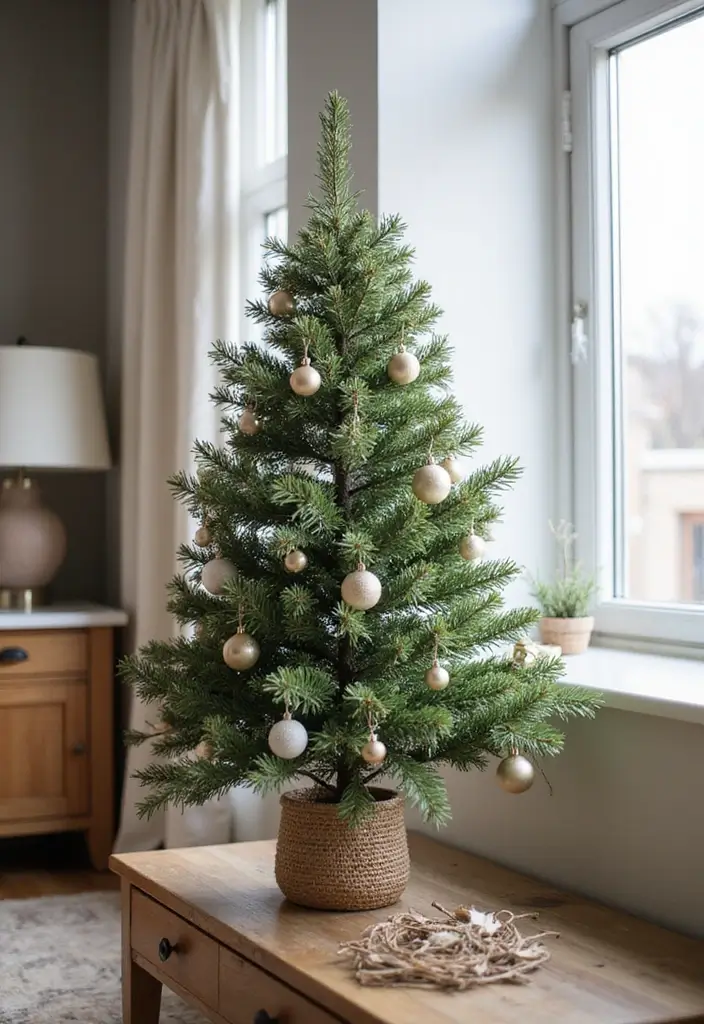 50 Christmas Decor Ideas for Living Rooms That Wow Guests Instantly - 22. Modest Christmas Trees