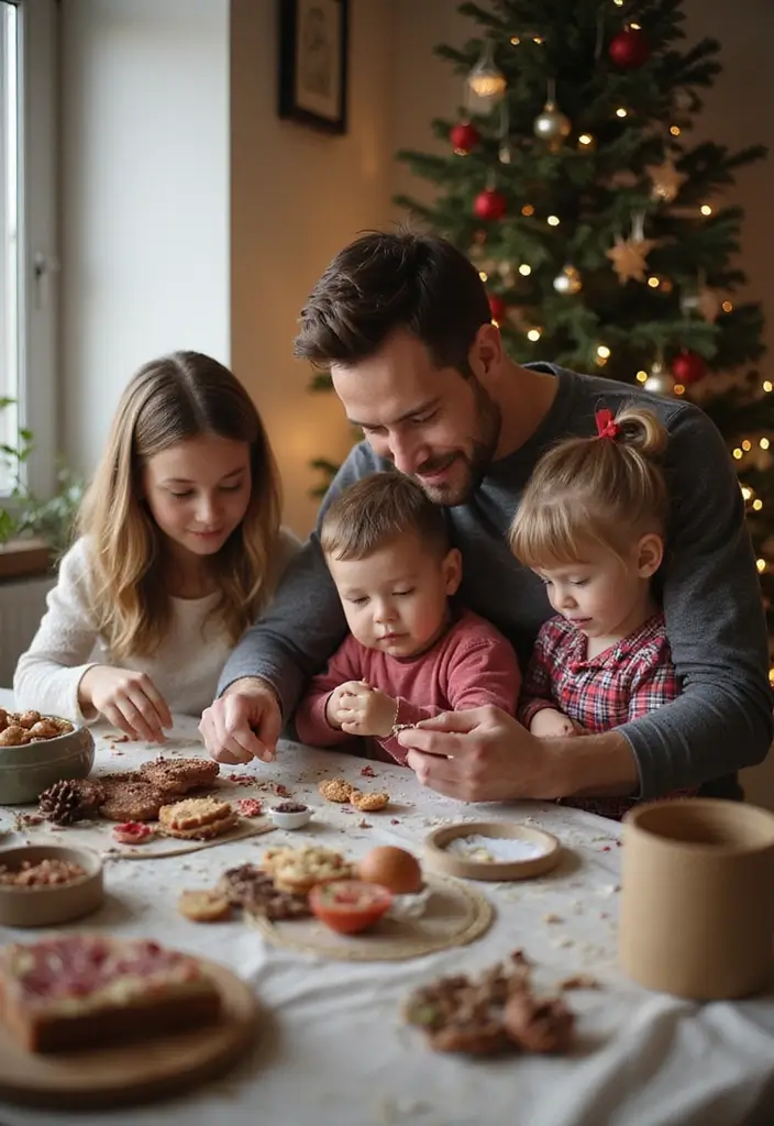 50 Christmas Decor Ideas for Living Rooms That Wow Guests Instantly - 36. Handmade Holiday Crafts