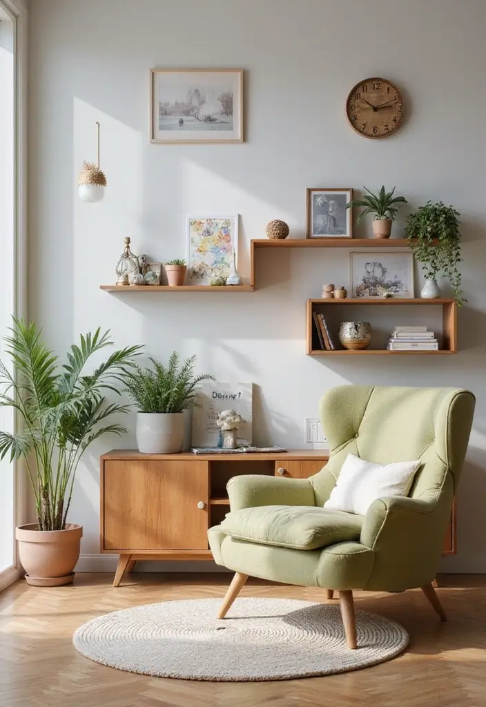 50 Clever Shelf Ideas for Living Rooms That Add Both Style and Storage - 42. Interactive Shelving