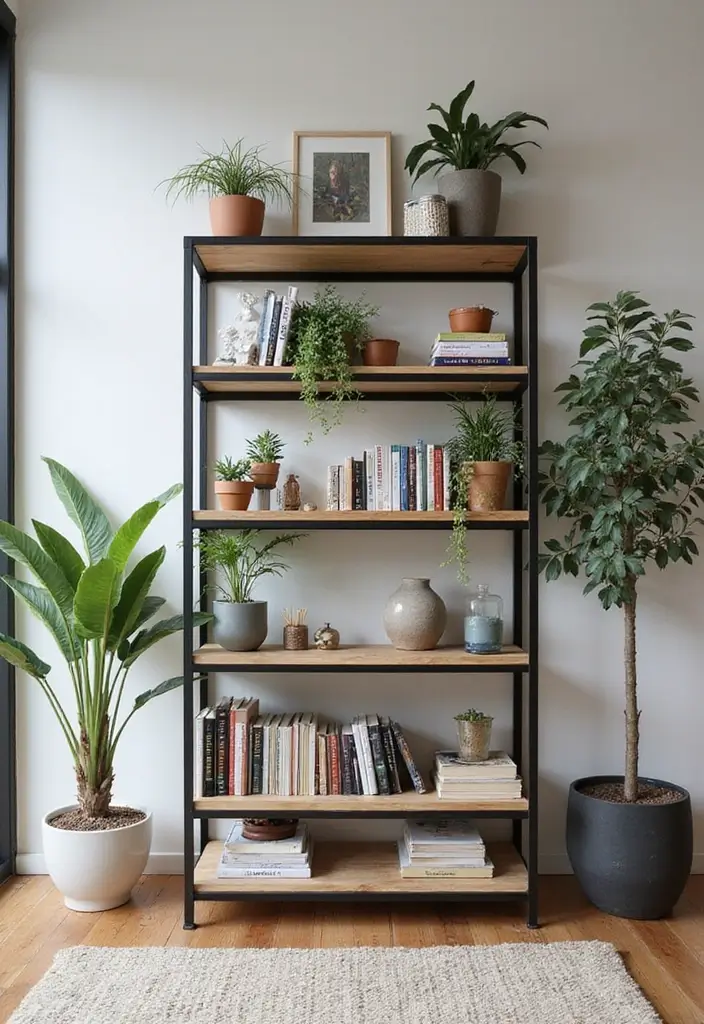 50 Clever Shelf Ideas for Living Rooms That Add Both Style and Storage - 7. Multi-Tiered Shelving Units