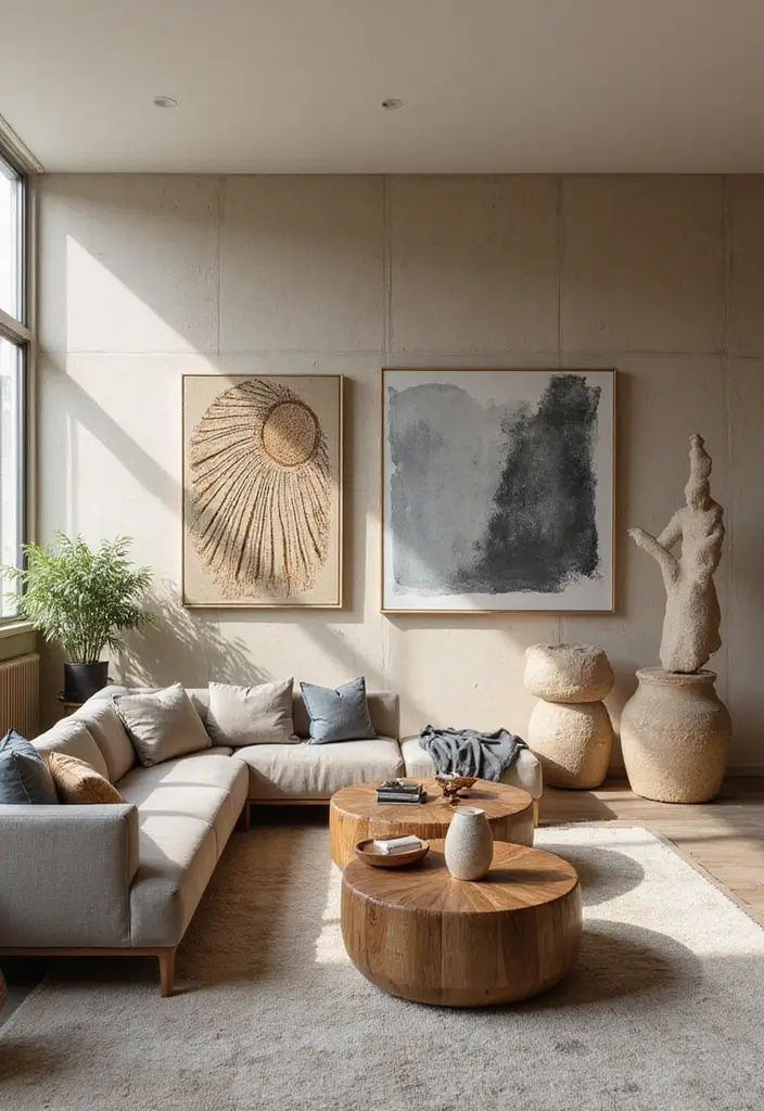 50 Cosy Living Room Ideas That Make Your Home Extra Inviting 32 50 Cosy Living Room Ideas That Make Your Home Extra Inviting - 30. Eye-Catching Decor Pieces