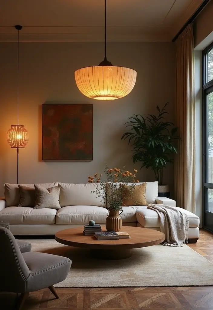 50 Cosy Living Room Ideas That Make Your Home Extra Inviting 42 50 Cosy Living Room Ideas That Make Your Home Extra Inviting - 38. Statement Lighting Fixtures