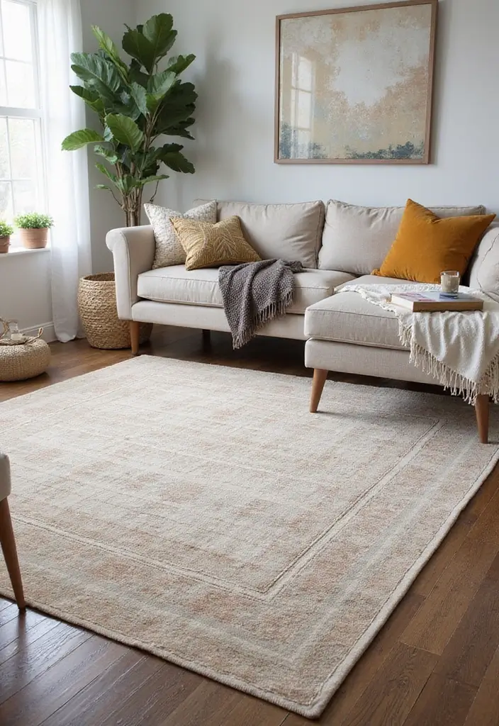 50 Cosy Living Room Ideas That Make Your Home Extra Inviting 7 50 Cosy Living Room Ideas That Make Your Home Extra Inviting - 7. Statement Rugs
