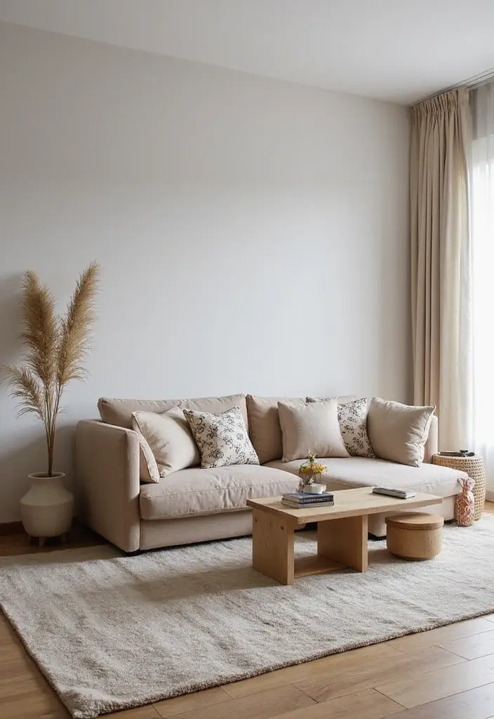 50 Cozy Living Room Ideas You’ll Want to Copy This Season 15 50 Cozy Living Room Ideas You’ll Want to Copy This Season - 15. Muted Patterns for Subtle Interest