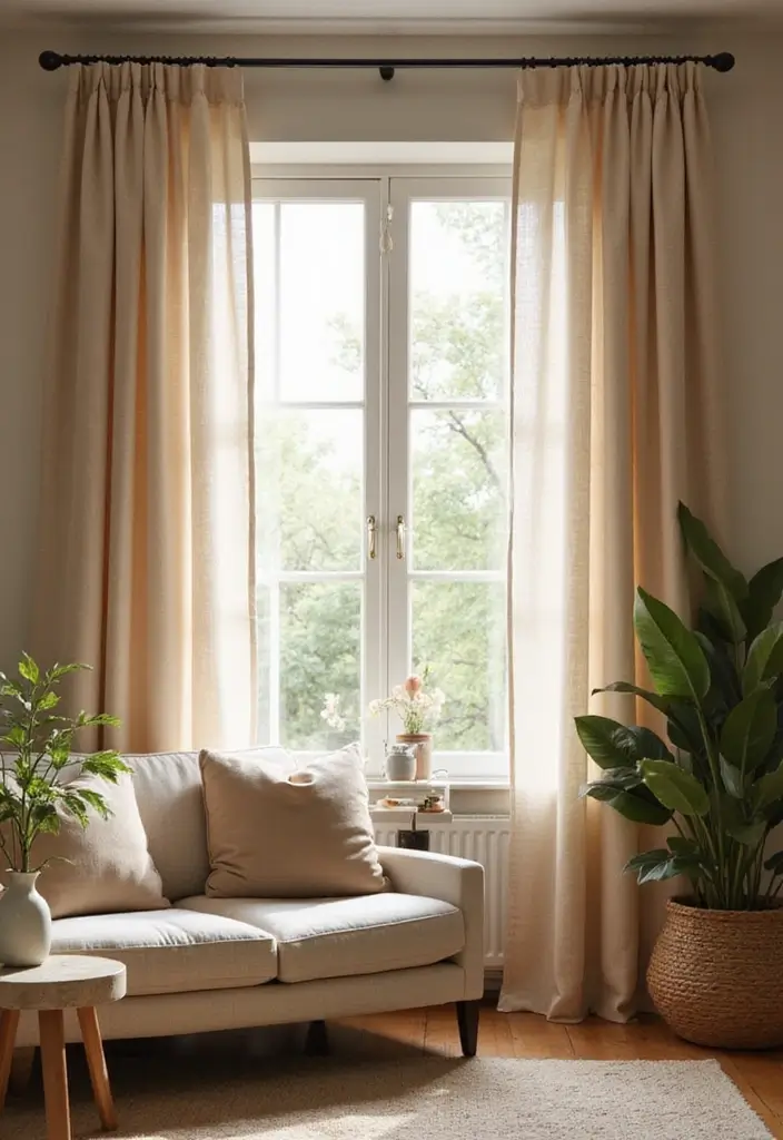 50 Cozy Living Room Ideas You’ll Want to Copy This Season 17 50 Cozy Living Room Ideas You’ll Want to Copy This Season - 17. Cozy Window Treatments