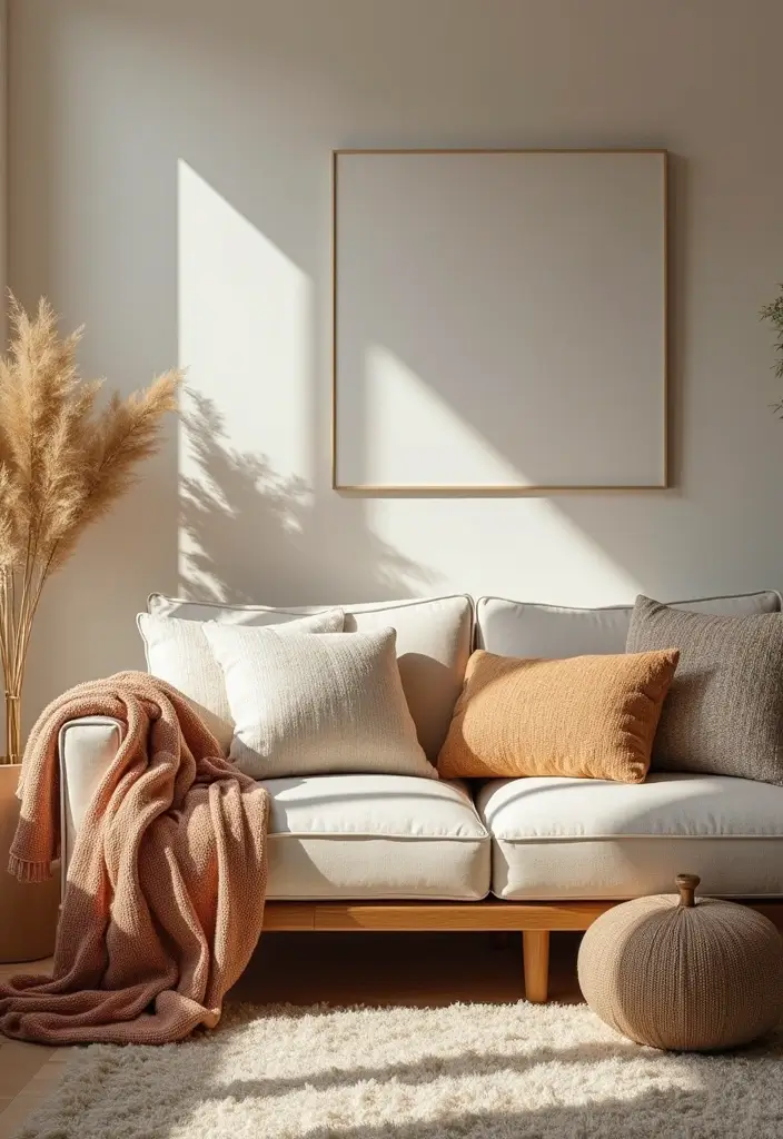 50 Cozy Living Room Ideas You’ll Want to Copy This Season 20 50 Cozy Living Room Ideas You’ll Want to Copy This Season - 20. Warm Accessories to Enhance Comfort