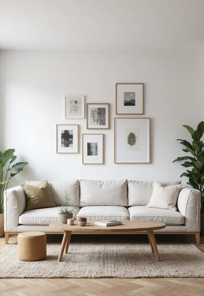 50 Cozy Living Room Ideas You’ll Want to Copy This Season 8 50 Cozy Living Room Ideas You’ll Want to Copy This Season - 8. Thoughtful Artwork Displays