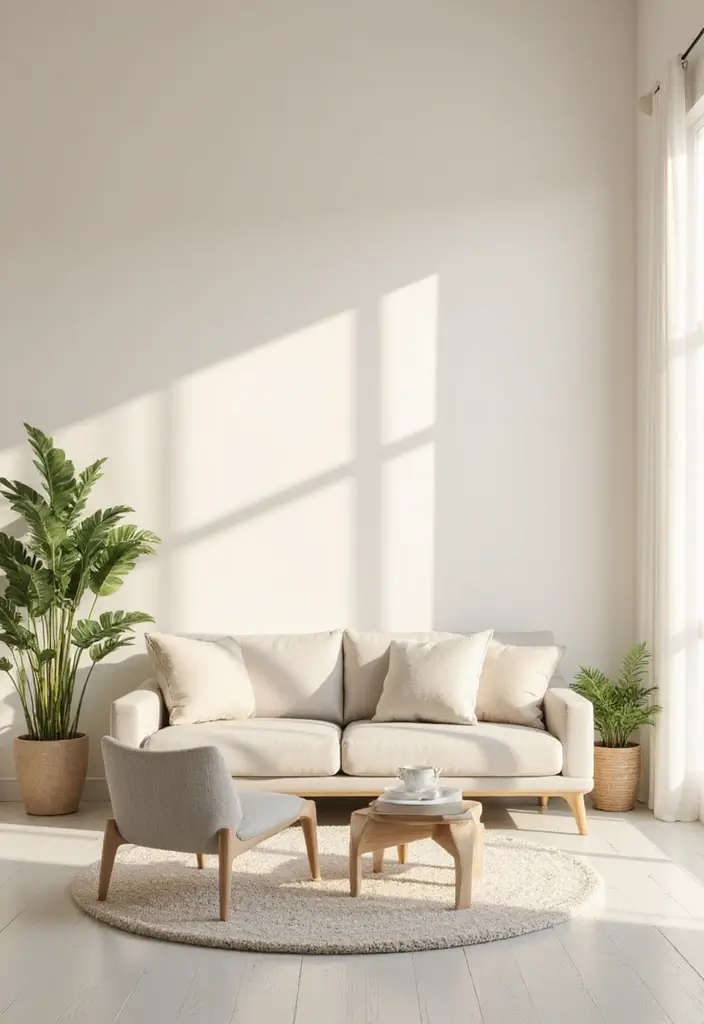 50 Creative Living Room Ideas for Apartments That Feel Spacious and Stylish - 1. Embrace Light Colors