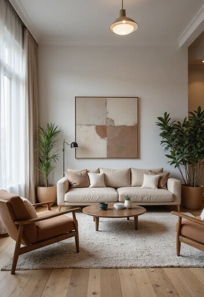 50 Creative Living Room Ideas for Apartments That Feel Spacious and Stylish - 14. Comfortable Seating Arrangements
