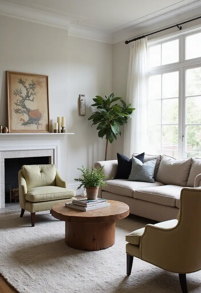 50 Creative Living Room Ideas for Apartments That Feel Spacious and Stylish - 22. Trendy Accent Chairs