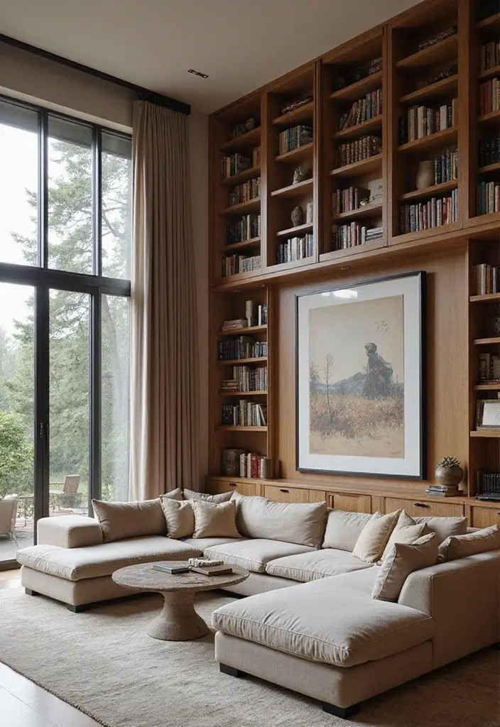 50 Creative Living Room Ideas for Apartments That Feel Spacious and Stylish - 3. Incorporate Vertical Space