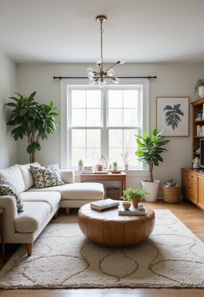 50 Creative Living Room Ideas for Apartments That Feel Spacious and Stylish - 46. Family-Friendly Decor