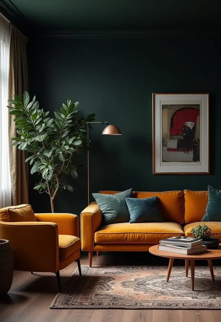 50 Dark Living Room Ideas That Feel Bold and Luxurious 54 50 Dark Living Room Ideas That Feel Bold and Luxurious - 50. Signature Dark Elements