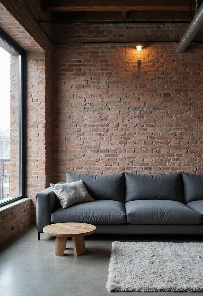 50 Dark Living Room Ideas That Feel Bold and Luxurious 9 50 Dark Living Room Ideas That Feel Bold and Luxurious - 9. Chic Urban Loft