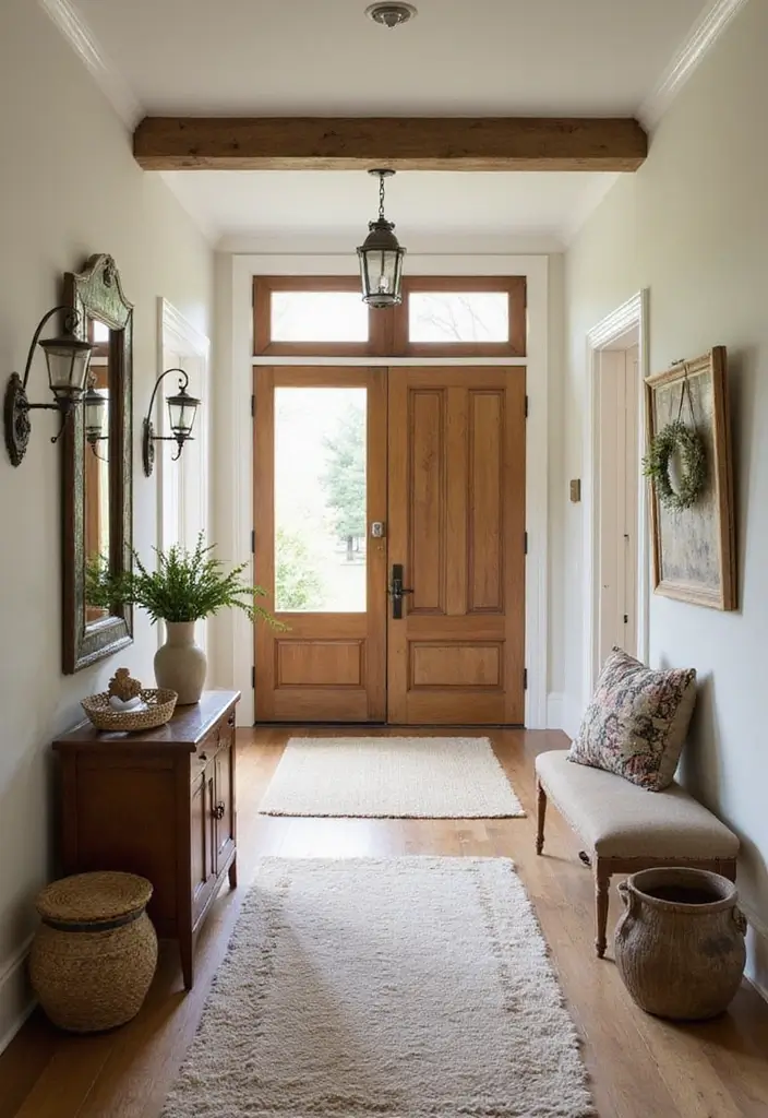 50 French Country Living Room Ideas Full of Rustic Charm and Elegance 24 50 French Country Living Room Ideas Full of Rustic Charm and Elegance - 22. Warm and Inviting Entryways