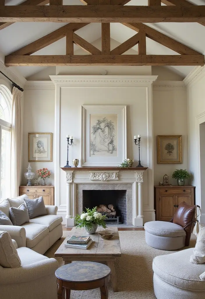 50 French Country Living Room Ideas Full of Rustic Charm and Elegance 27 50 French Country Living Room Ideas Full of Rustic Charm and Elegance - 25. Emphasizing Architectural Features