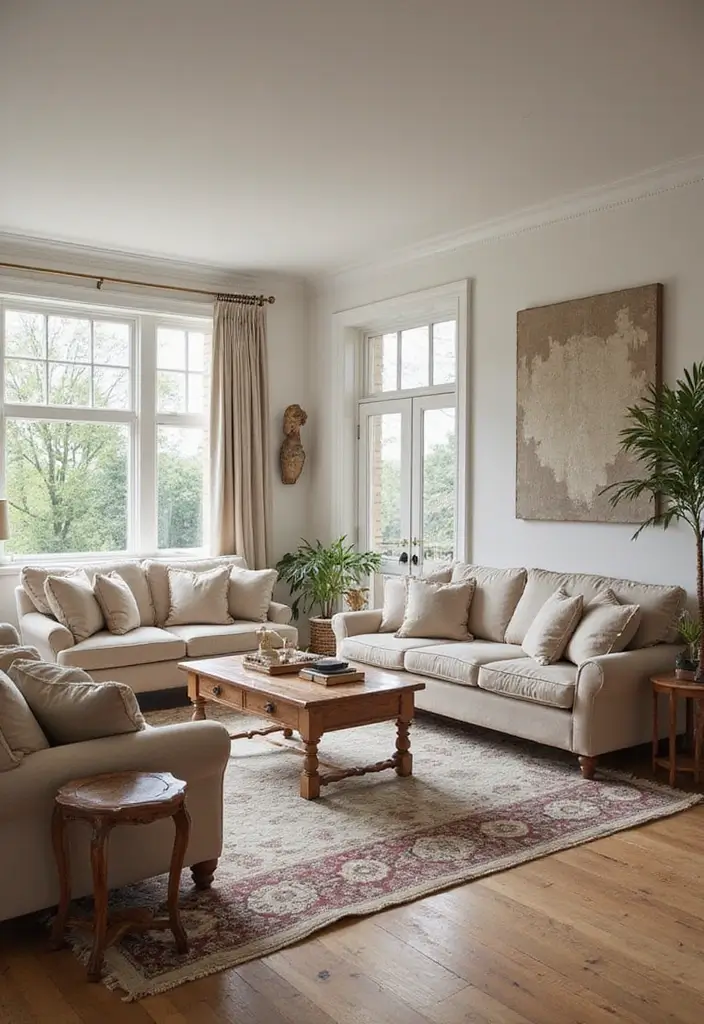 50 French Country Living Room Ideas Full of Rustic Charm and Elegance 31 50 French Country Living Room Ideas Full of Rustic Charm and Elegance - 29. Open Floor Plans with Defined Spaces