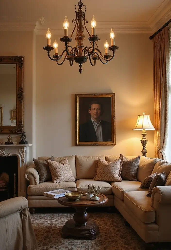 50 French Country Living Room Ideas Full of Rustic Charm and Elegance 41 50 French Country Living Room Ideas Full of Rustic Charm and Elegance - 37. Unique Light Fixtures