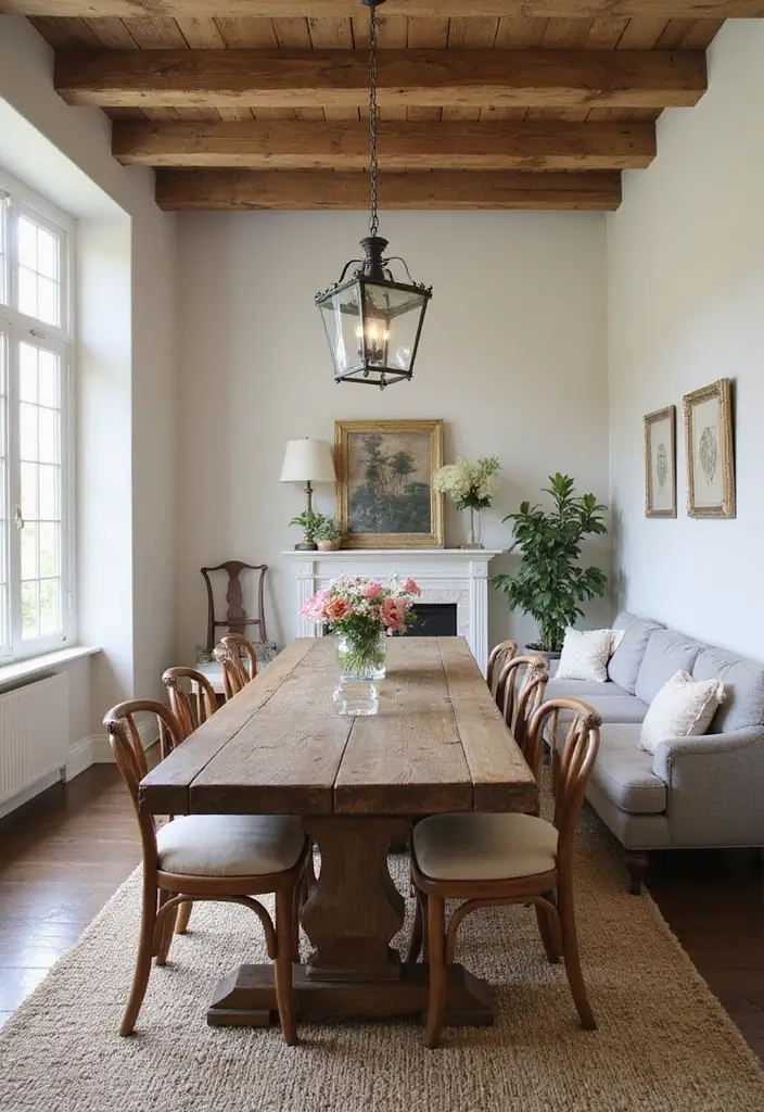 50 French Country Living Room Ideas Full of Rustic Charm and Elegance 50 50 French Country Living Room Ideas Full of Rustic Charm and Elegance - 46. Creating an Inviting Dining Corner