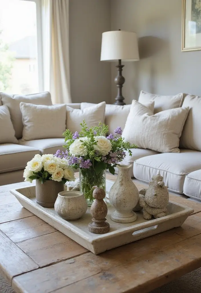 50 French Country Living Room Ideas Full of Rustic Charm and Elegance 52 50 French Country Living Room Ideas Full of Rustic Charm and Elegance - 48. Crafting Unique Centerpieces