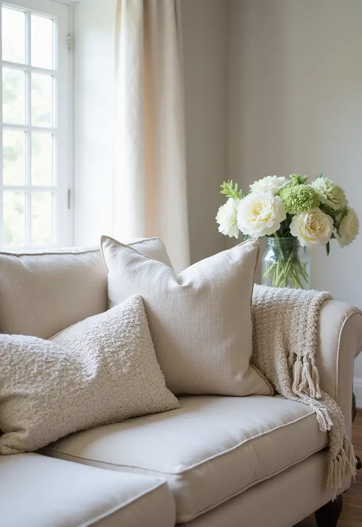 50 French Country Living Room Ideas Full of Rustic Charm and Elegance 53 50 French Country Living Room Ideas Full of Rustic Charm and Elegance - 49. Thoughtfully Placed Decorative Pillows