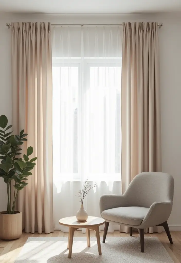 50 Gorgeous Curtain Ideas for Living Rooms That Transform the Look Instantly 10 50 Gorgeous Curtain Ideas for Living Rooms That Transform the Look Instantly - 10. Minimalist Styles